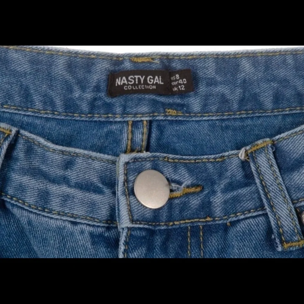 Nasty Gal Classic Blue Women's Jeans Two Toned Front & Back Sz 8